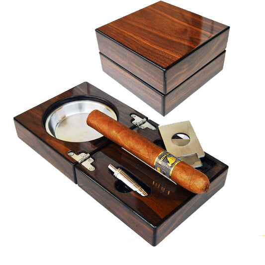 Portable cigar ashtray