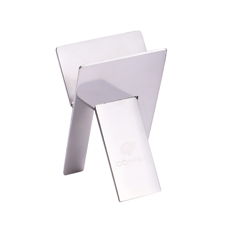 Stainless steel cigar display stand