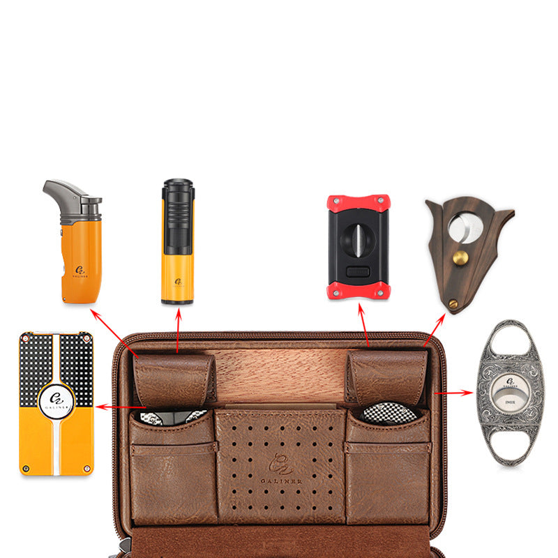 Portable Cigar Humidor Tool Set